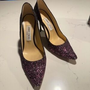 Jimmy choo Glitter Fabric Pumps 38